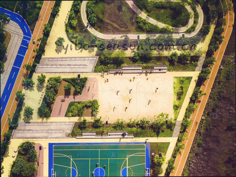 体育数据仪表盘界面示意图，蓝色背景，橙色数据曲线
